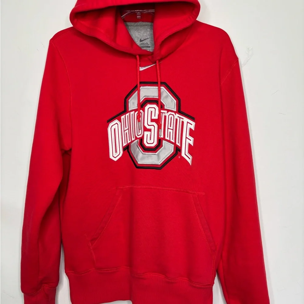 BN6 Nike Ohio State Buckeyes College Pullover‎ Hoodie Men Sweater Sports Medium